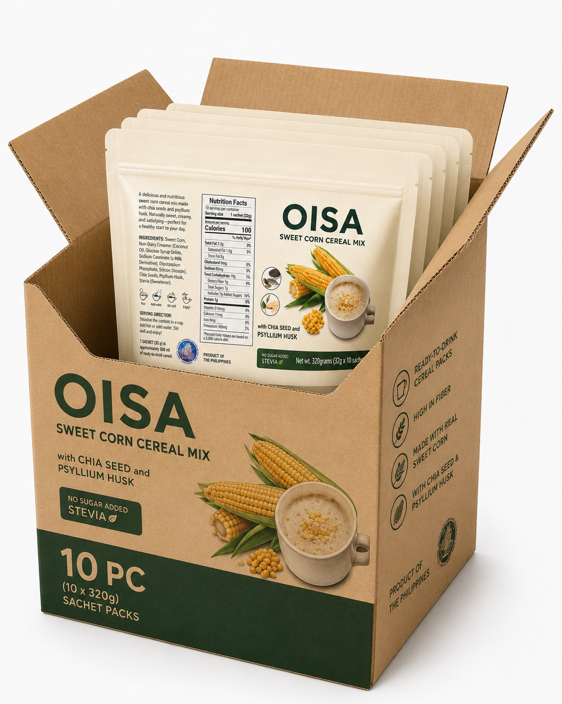 OISA Sweet Corn Cereal Mix 10 Pack